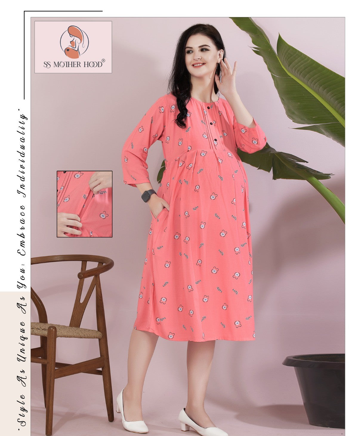 11118 PEACH MATERNITY REYON