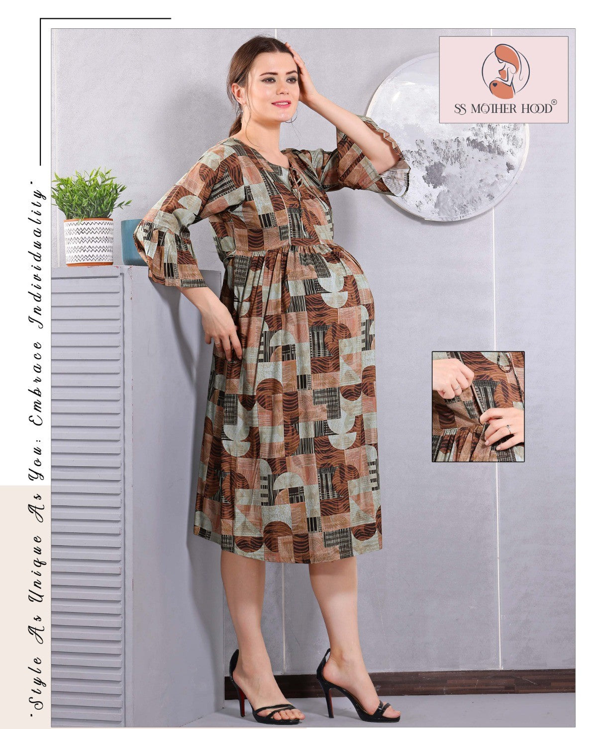 11176 REYON MATERNITY NIGHTY