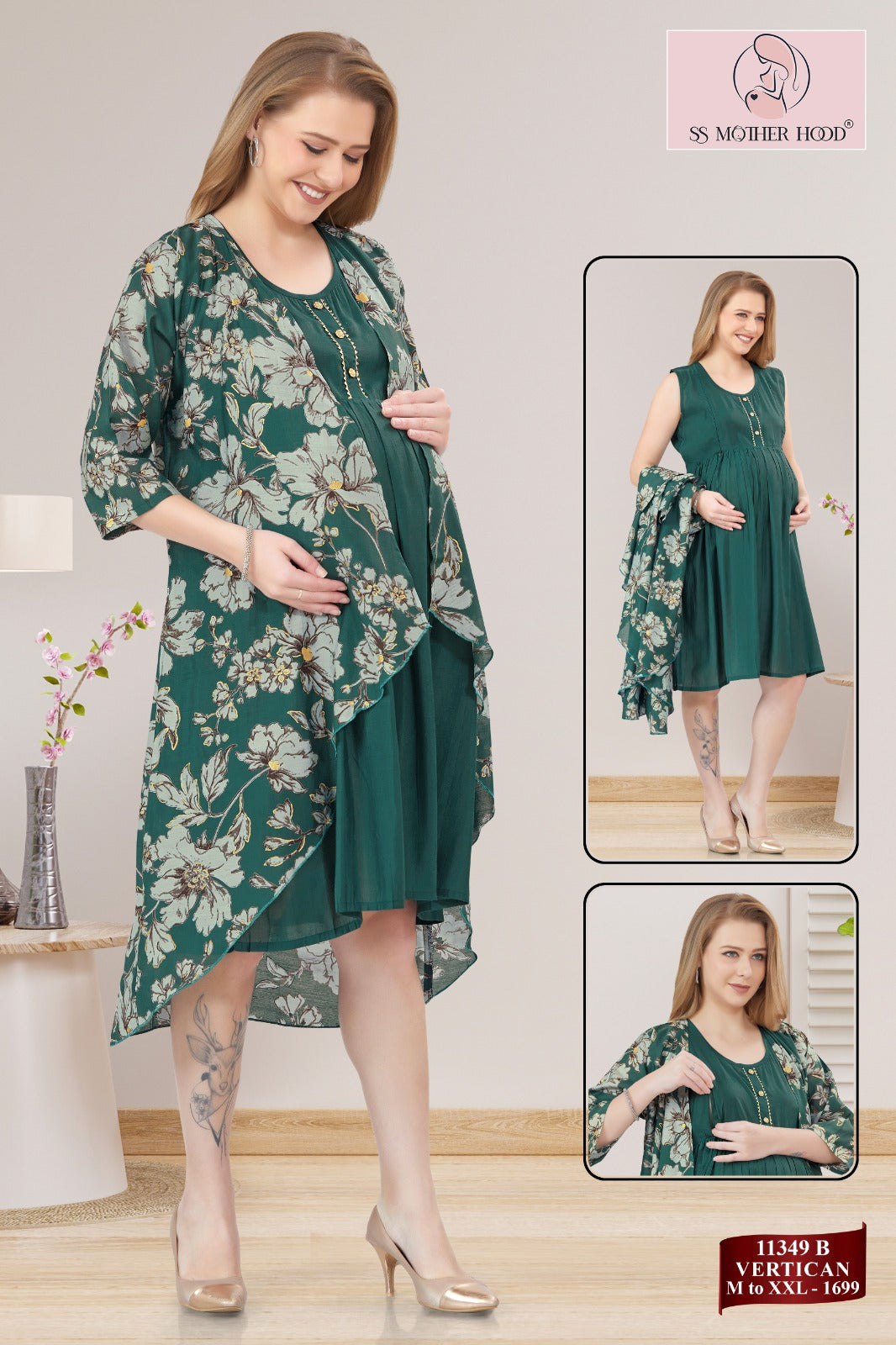 11349 FANCY MATERNITY NIGHTY