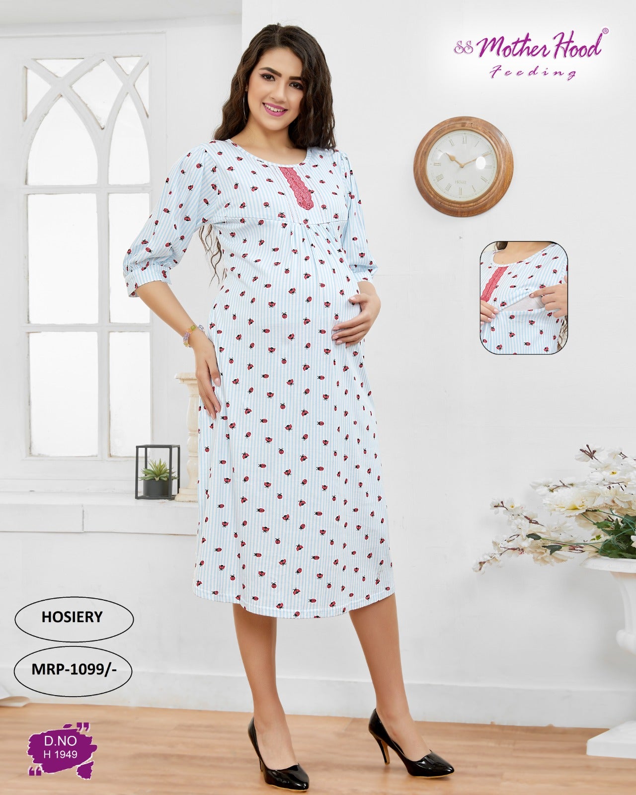 1949 REYON MATERNIITY NIGHTY