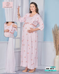 3451 PINK REYON MATERNITY NIGHTY