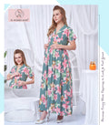 3532 BLUE REYON LONG MATERNIGHTY NIGHTY