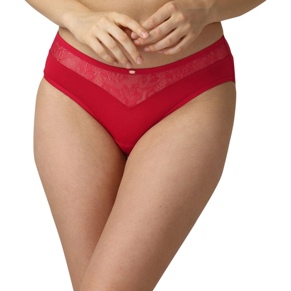 SOIE-CP1132 Mid Rise Brief With Lace Detailing