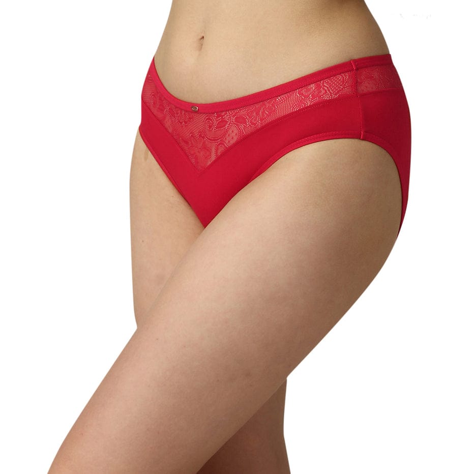 SOIE-CP1132 Mid Rise Brief With Lace Detailing