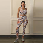 High Waist Ankle Length Sports Leggings With Pockets