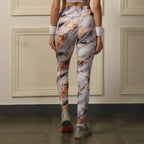 High Waist Ankle Length Sports Leggings With Pockets