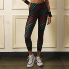 High Waist Ankle Length Sports Leggings With Pockets