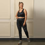 High Waist Ankle Length Sports Leggings With Pockets