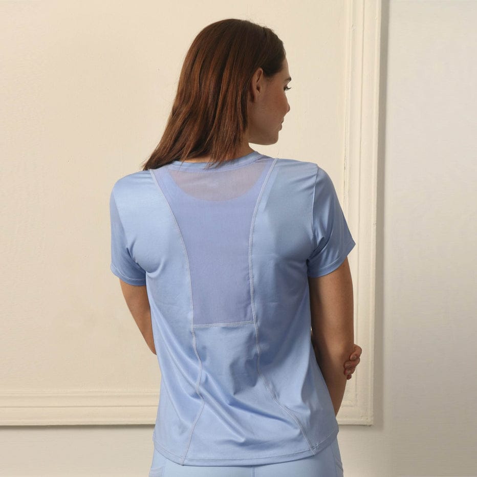 Basic Crew Neck Training T-shirt with Mesh Back