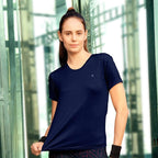 Basic Crew Neck Training T-shirt with Mesh Back