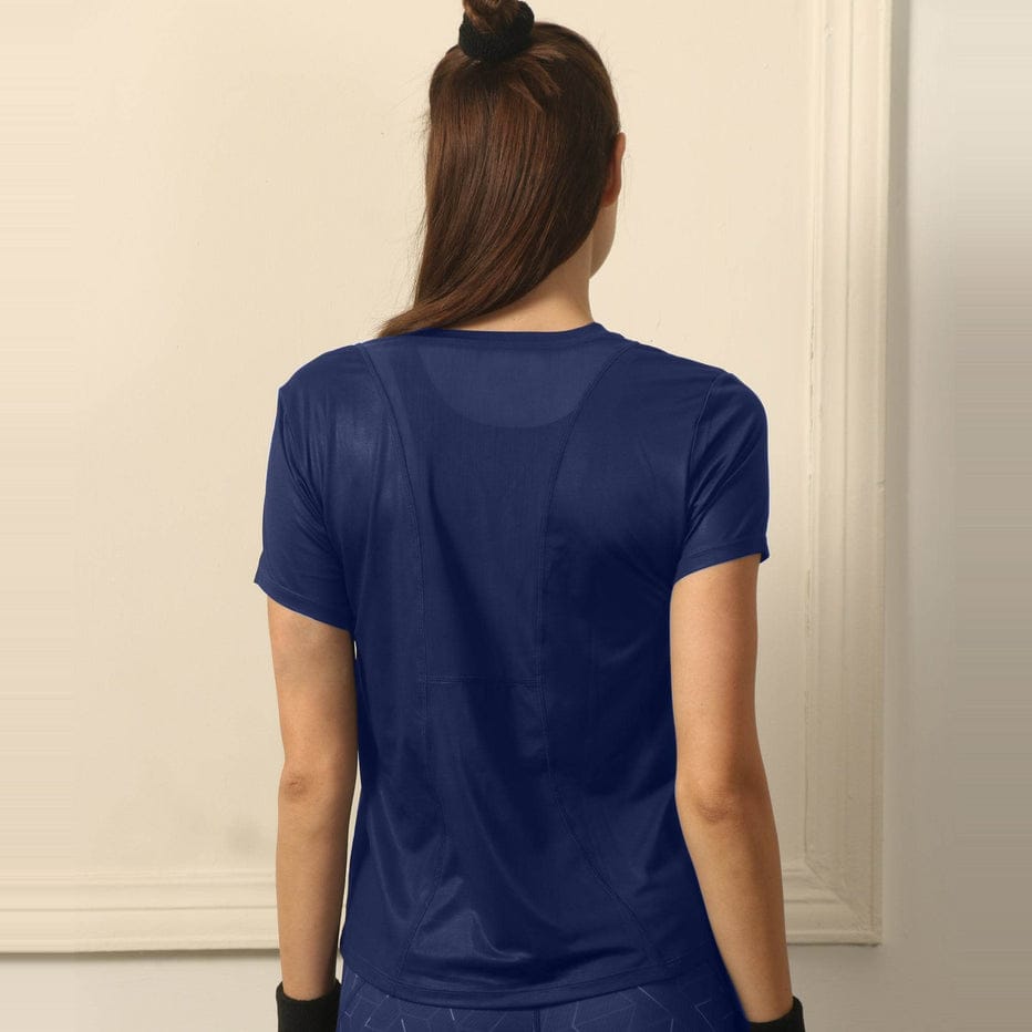 Basic Crew Neck Training T-shirt with Mesh Back