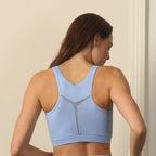 Medium Impact Quicky Dry Padded Sports Bra with Racerback and Mesh Detailing