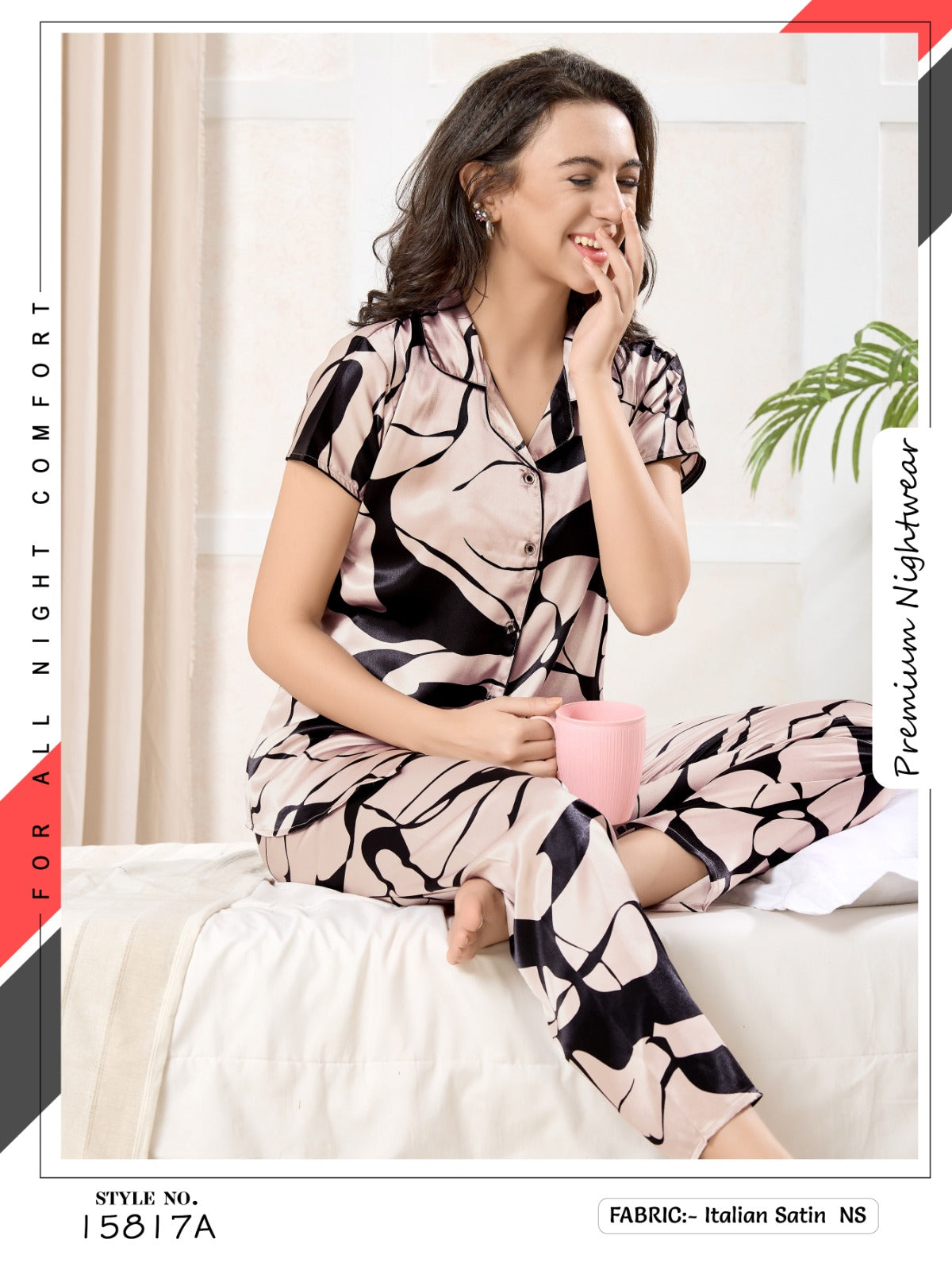 Satin Night Suit 15817