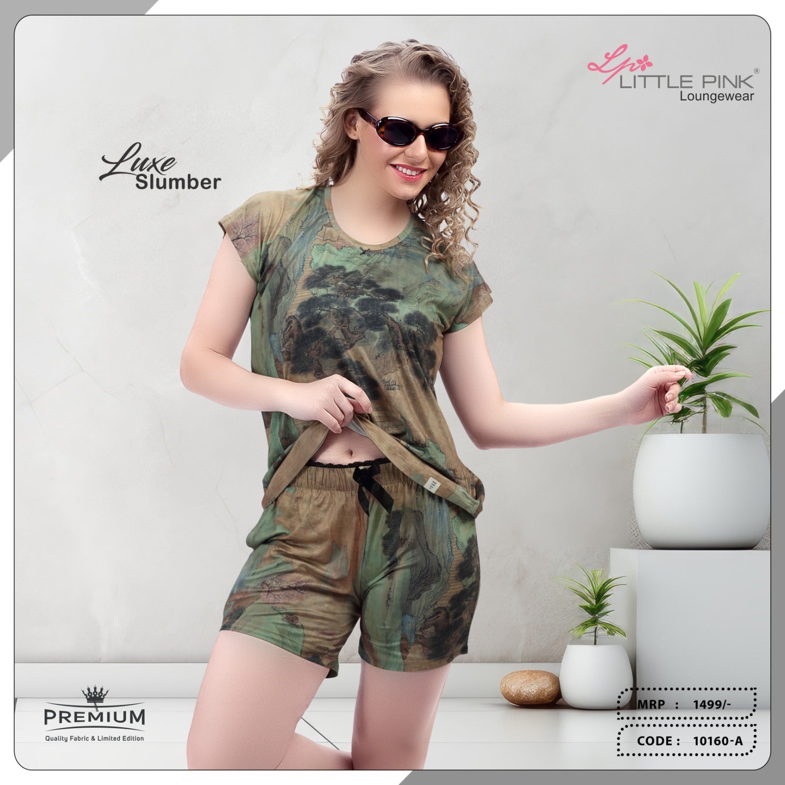 Little Pink Short Night Suit 10160