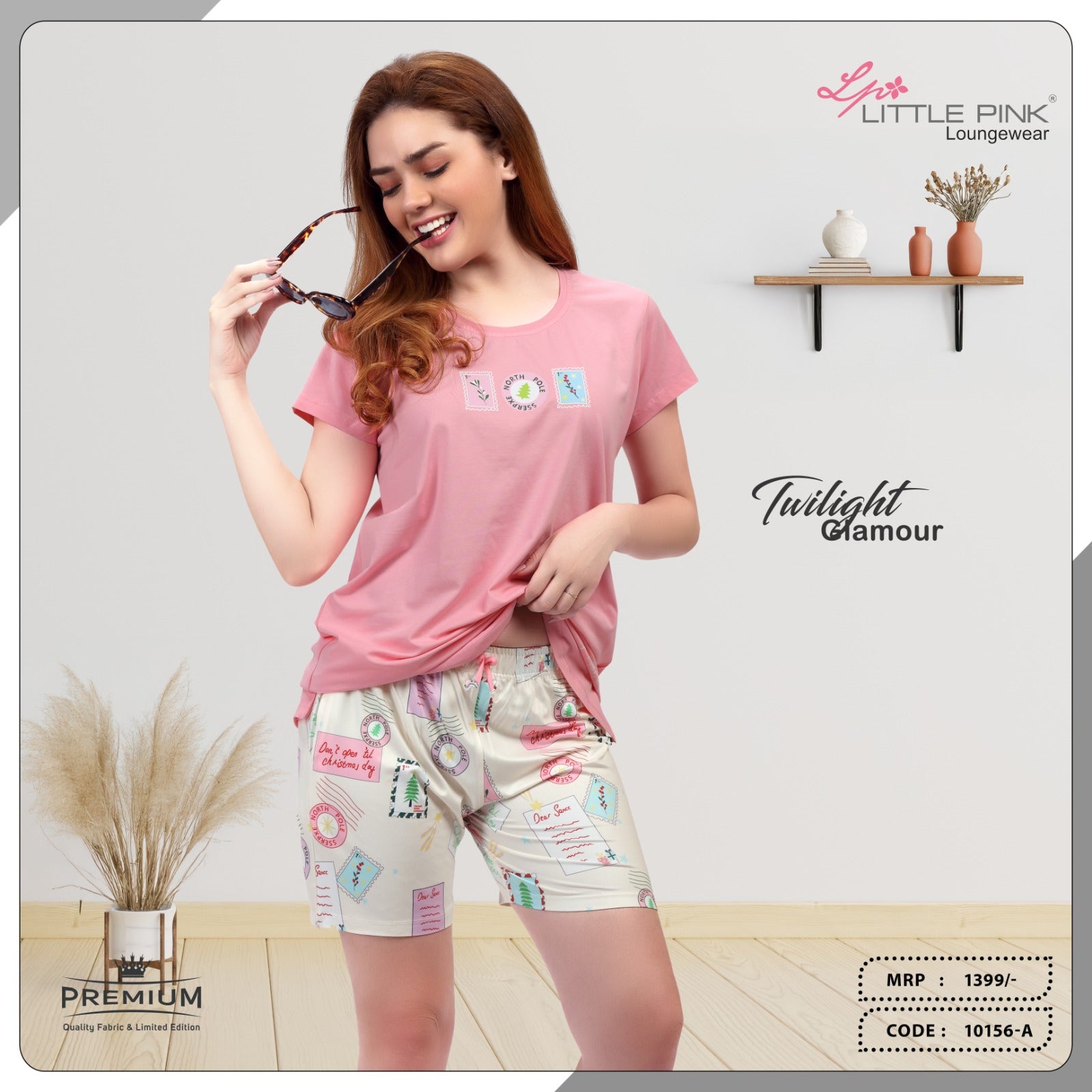 Little Pink Short Night-suit 10156