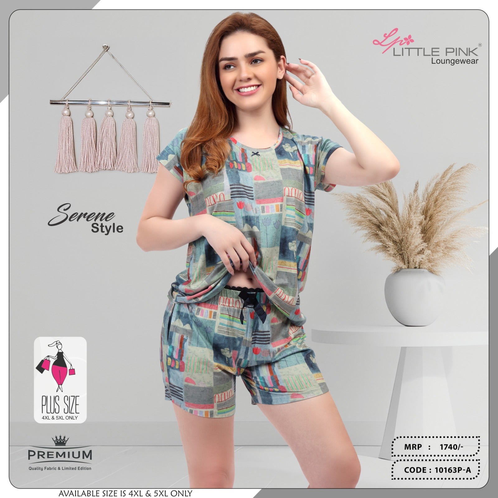 Little Pink Short Night-Suit 10163